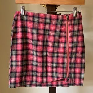 Junk Food Clothing plaid mini skirt